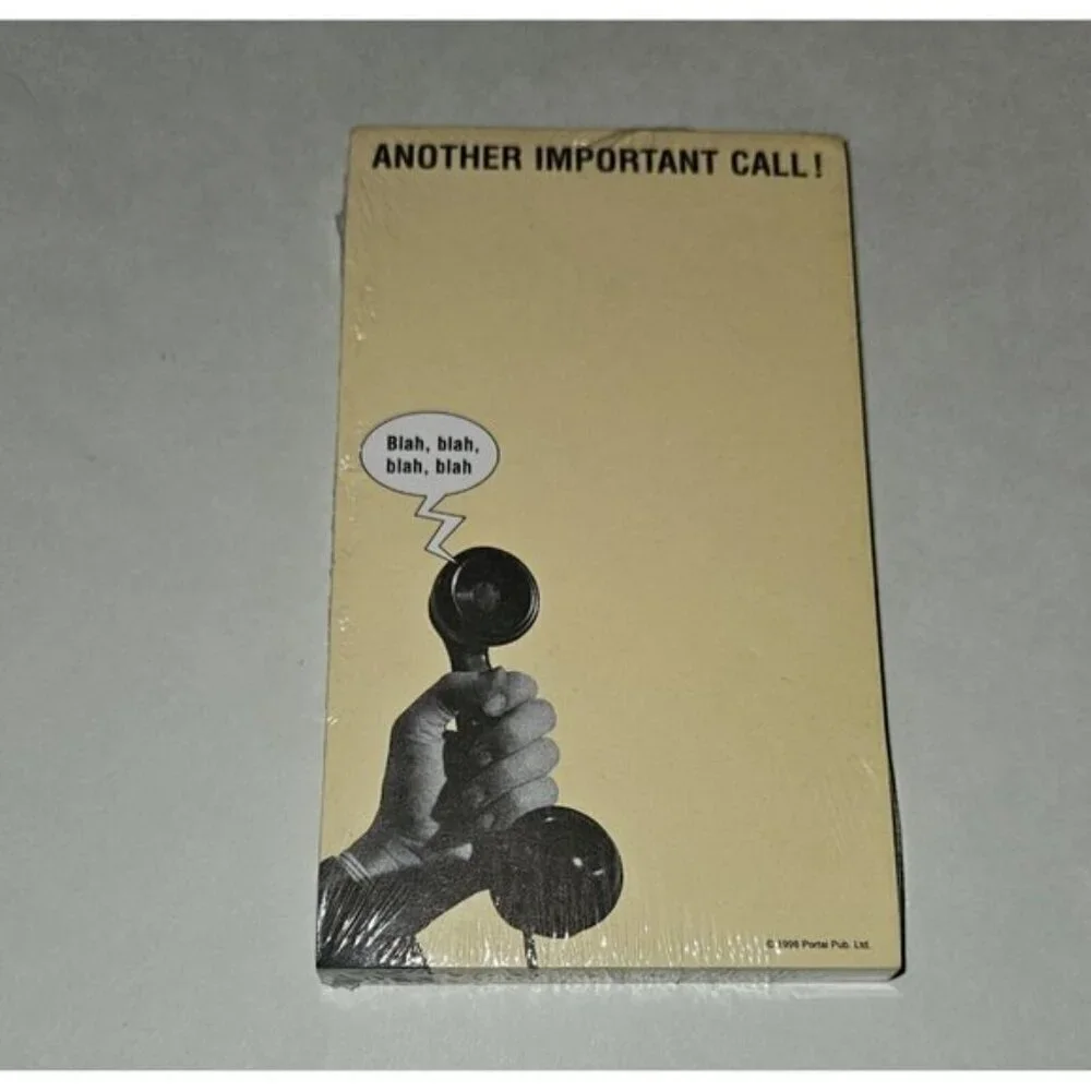 2 VTG Another Important Call Note Notepad Message 85 Sheets Blah Blah NEW SEALED